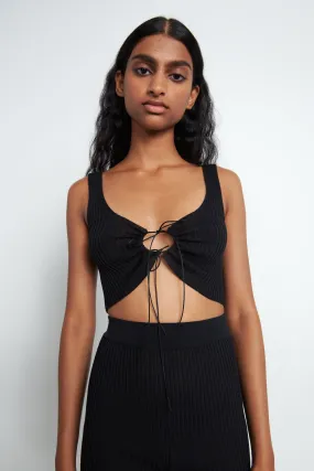 ILARIA | BRALETTE COTTON BLEND BLACK