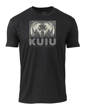 KUIU Distressed Box Logo T-Shirt | Black