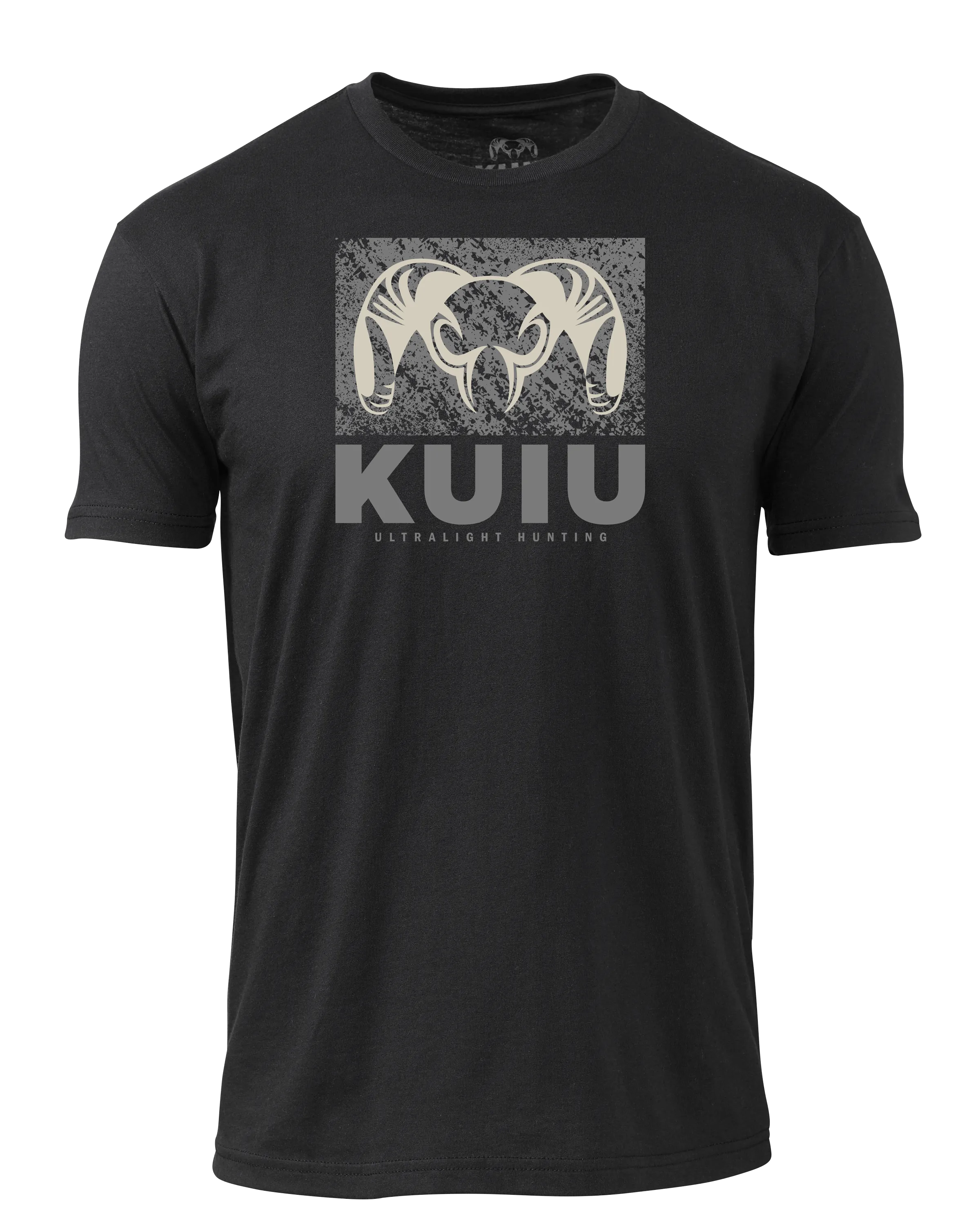 KUIU Distressed Box Logo T-Shirt | Black