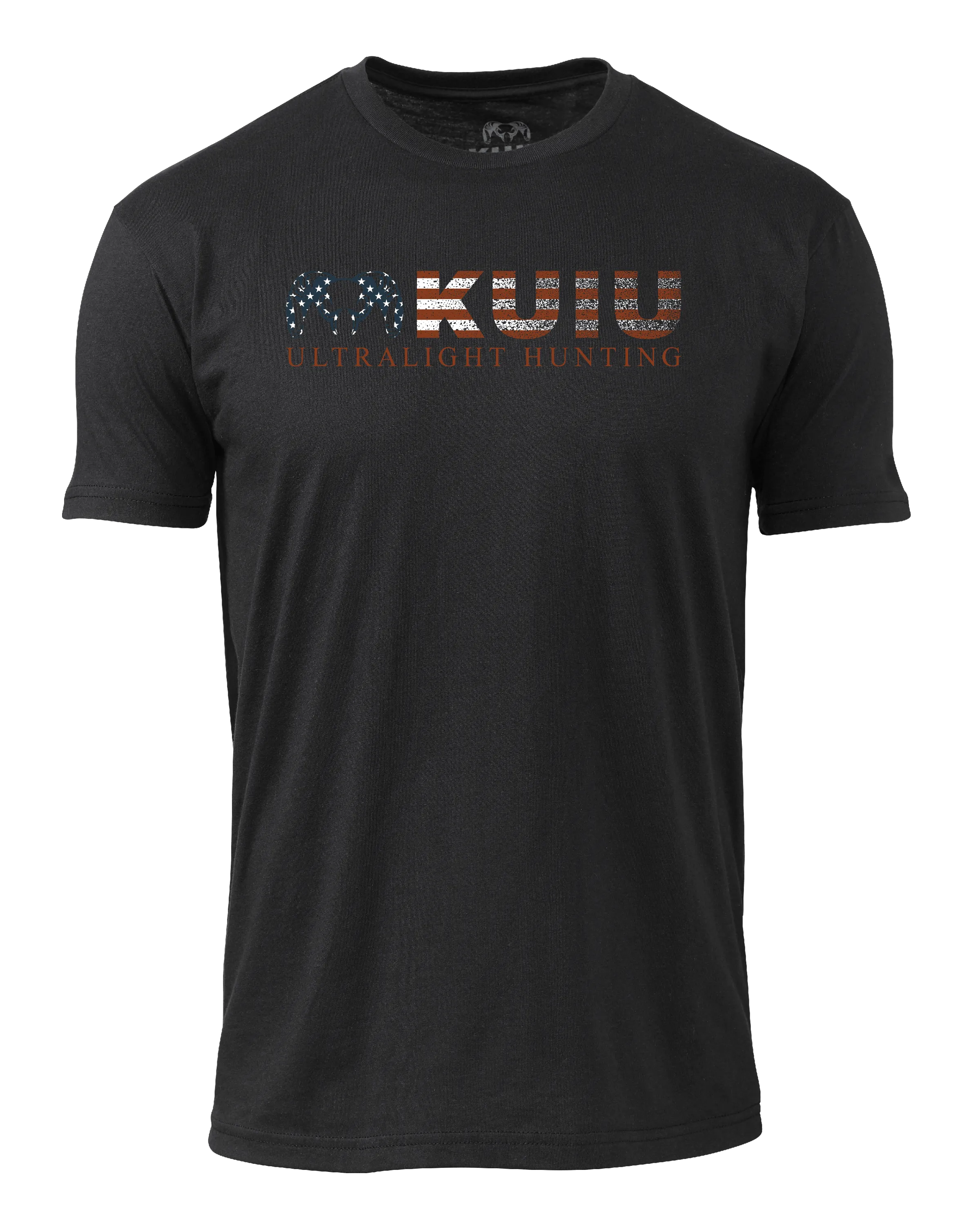 KUIU Distressed Logo Flag T-Shirt | Black