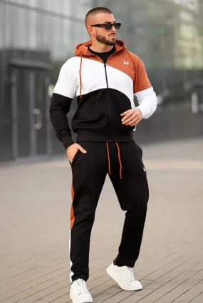 Lethal Cotton Tracksuit - Peach/Black