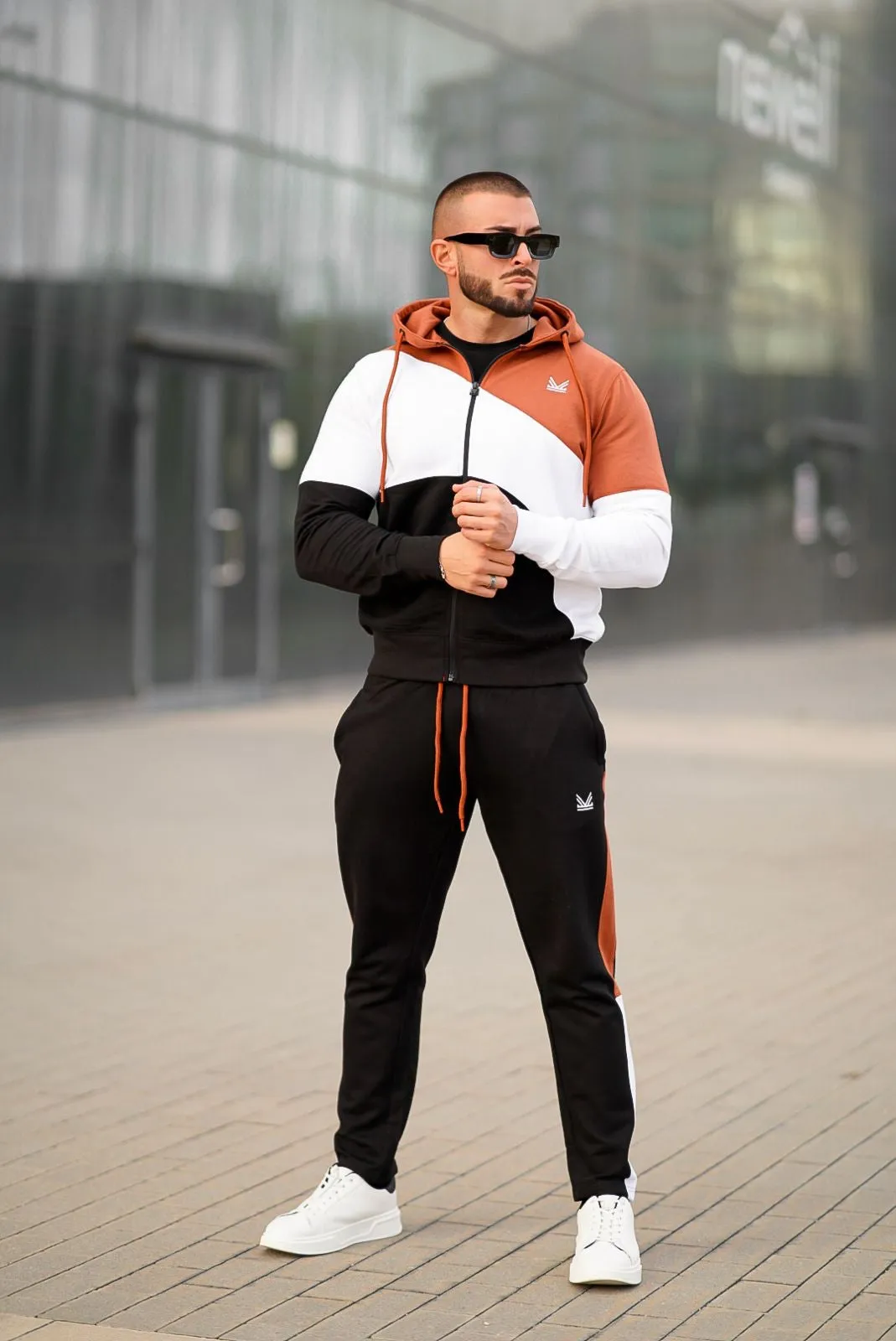 Lethal Cotton Tracksuit - Peach/Black