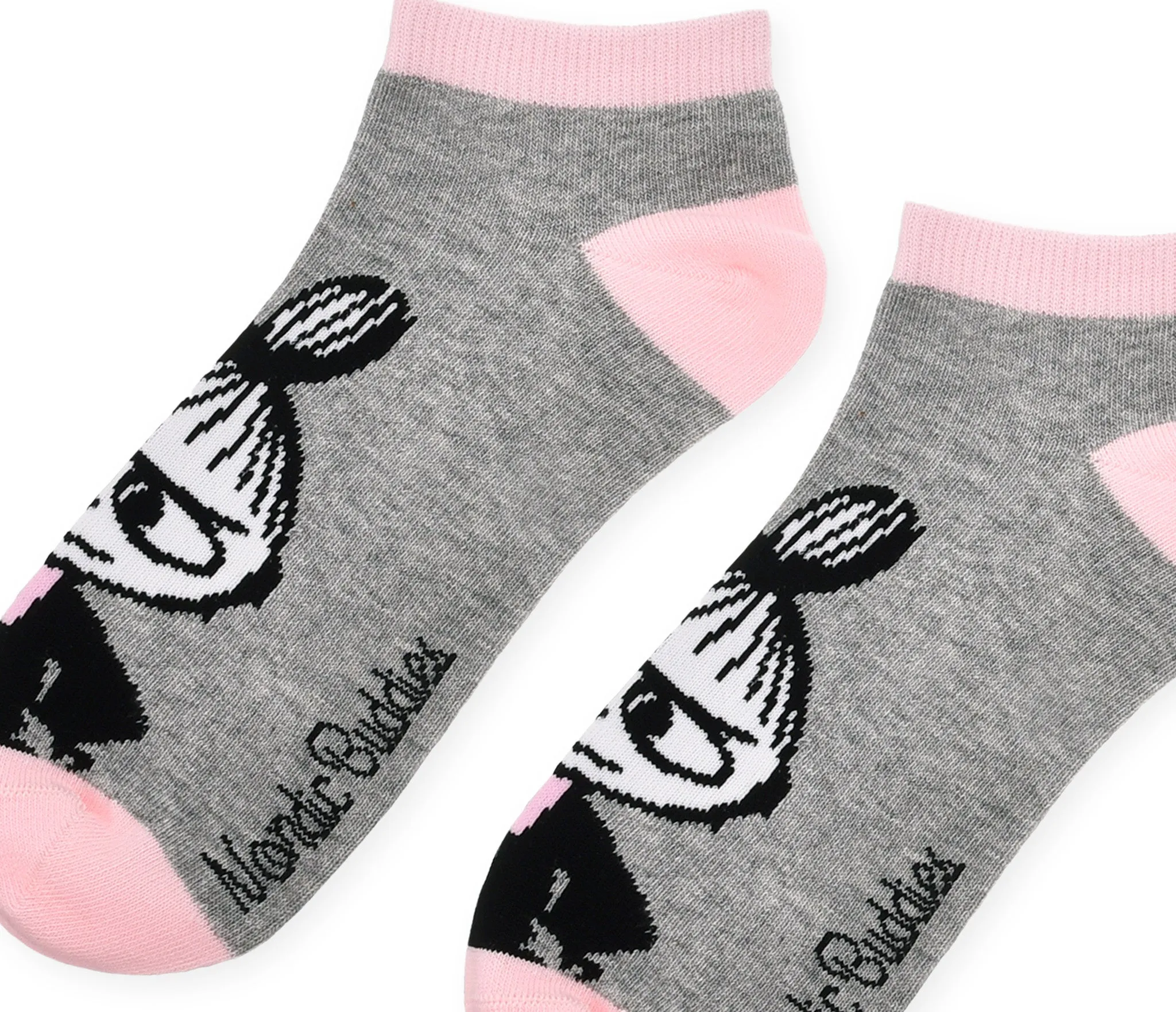 Little My Pranking Ladies Ankle Socks - Grey