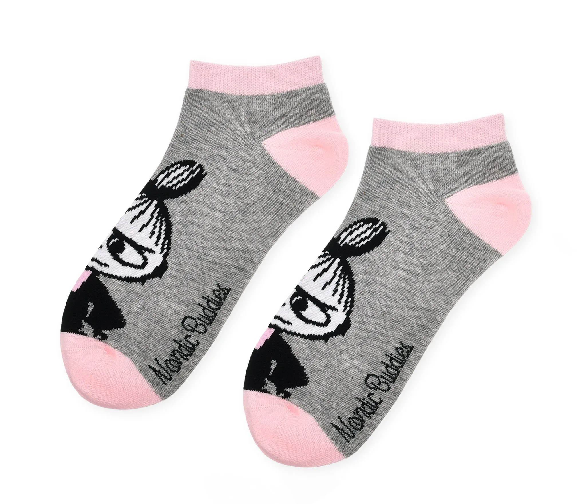 Little My Pranking Ladies Ankle Socks - Grey