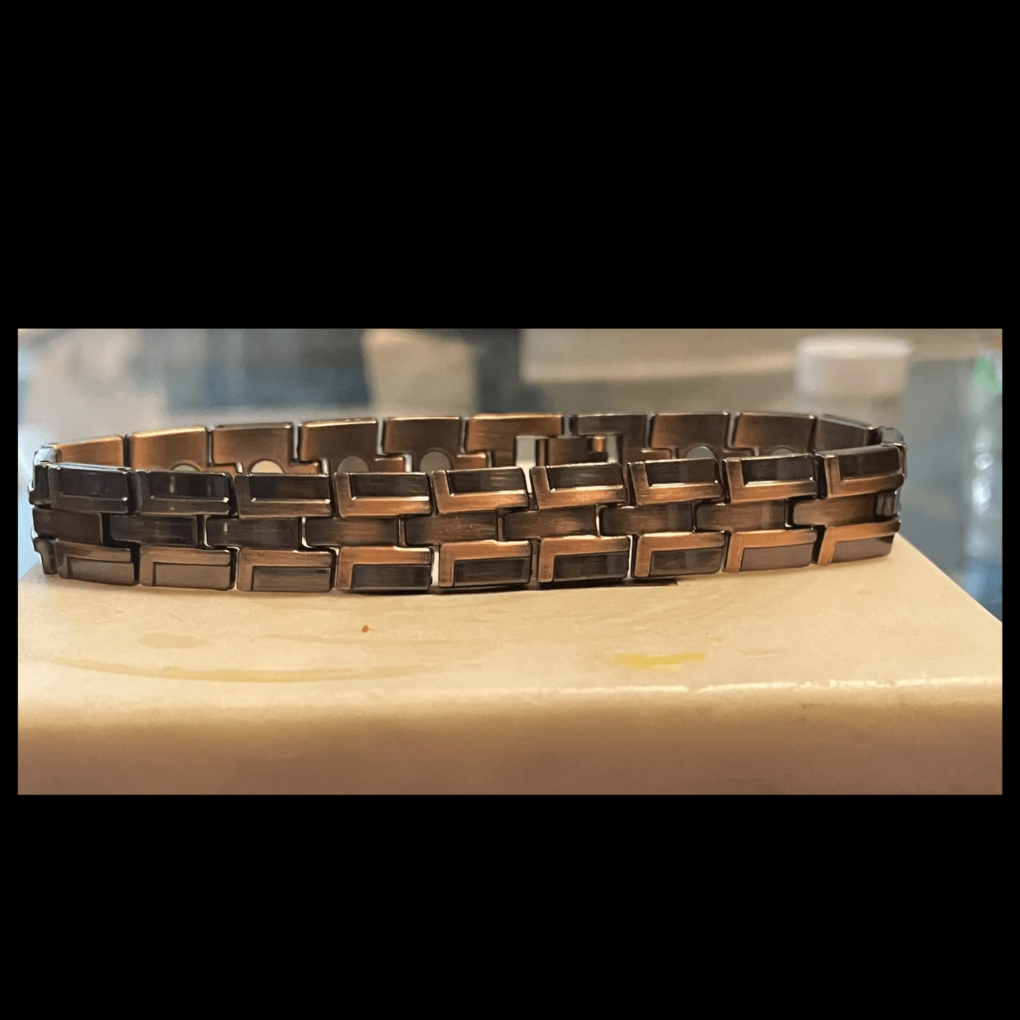 Magnetic Copper Colored Bracelet For Men