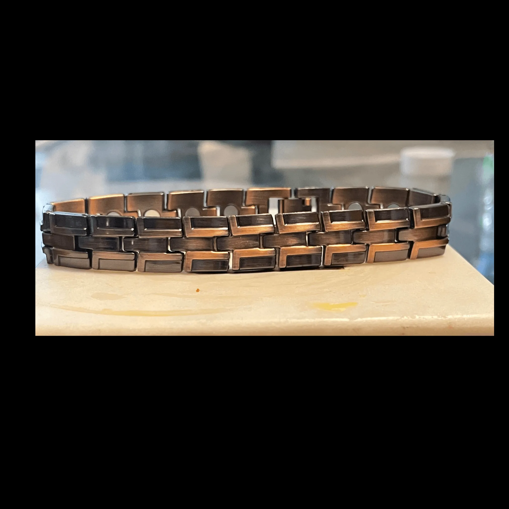 Magnetic Copper Colored Bracelet For Men