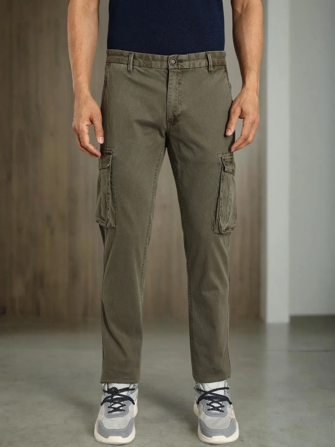 Men Brooklyn Fit Cotton Stretch Trouser