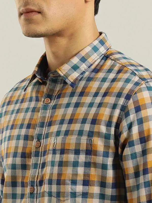 Men Checked Full Sleeve Cotton Shirt