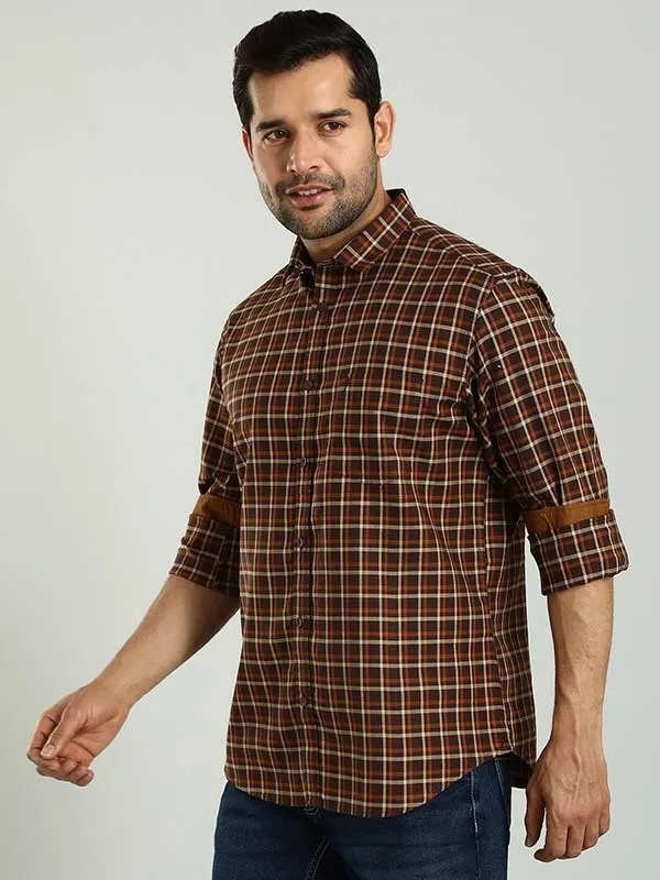 Men Checked Full Sleeve Cotton Shirt