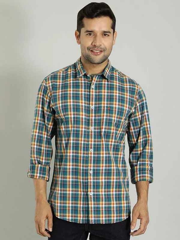 Men Checked Full Sleeve Cotton Shirt