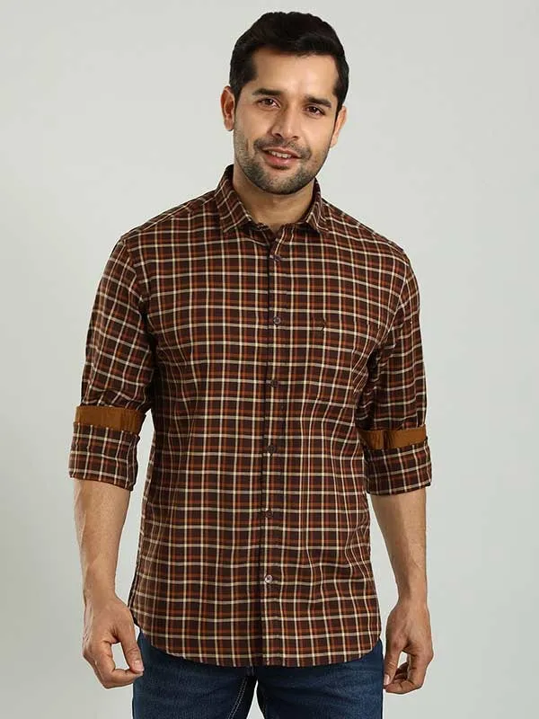 Men Checked Full Sleeve Cotton Shirt