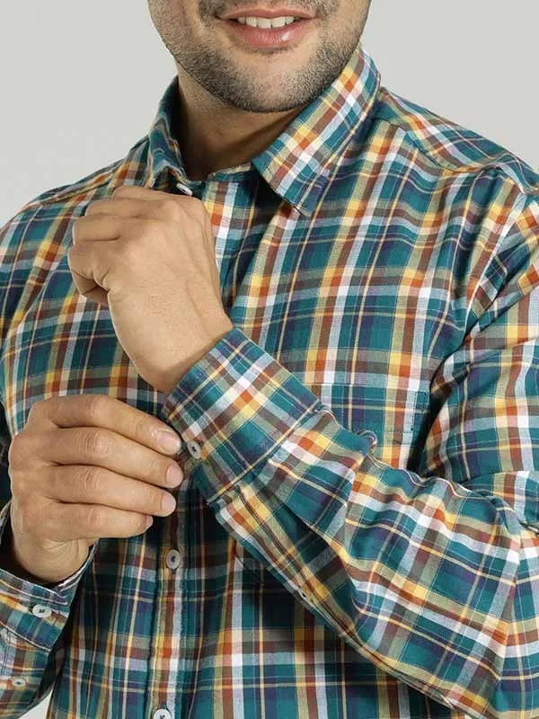 Men Checked Full Sleeve Cotton Shirt