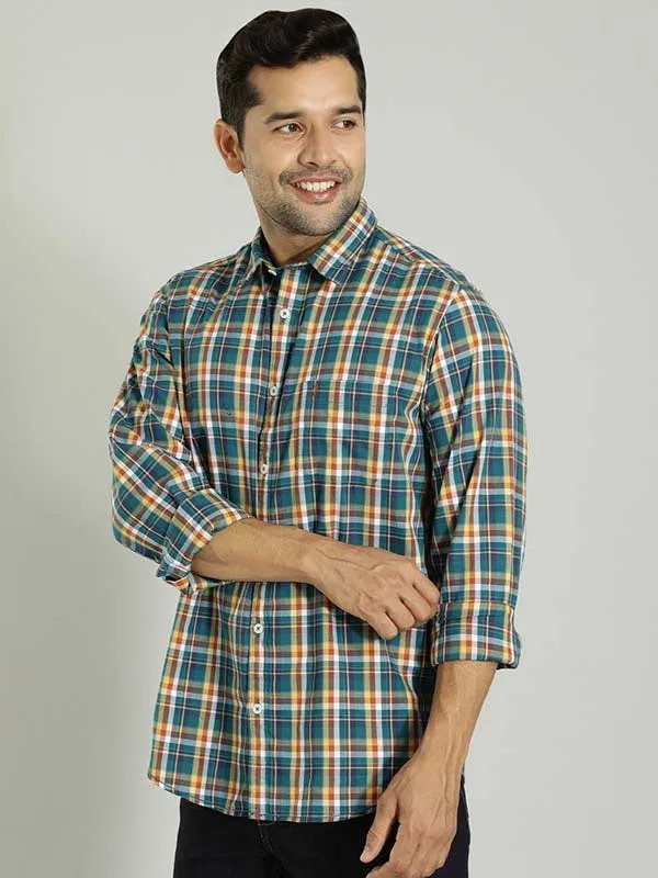 Men Checked Full Sleeve Cotton Shirt