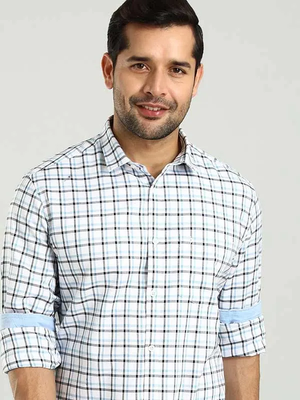 Men Checked Full Sleeve Cotton Shirt