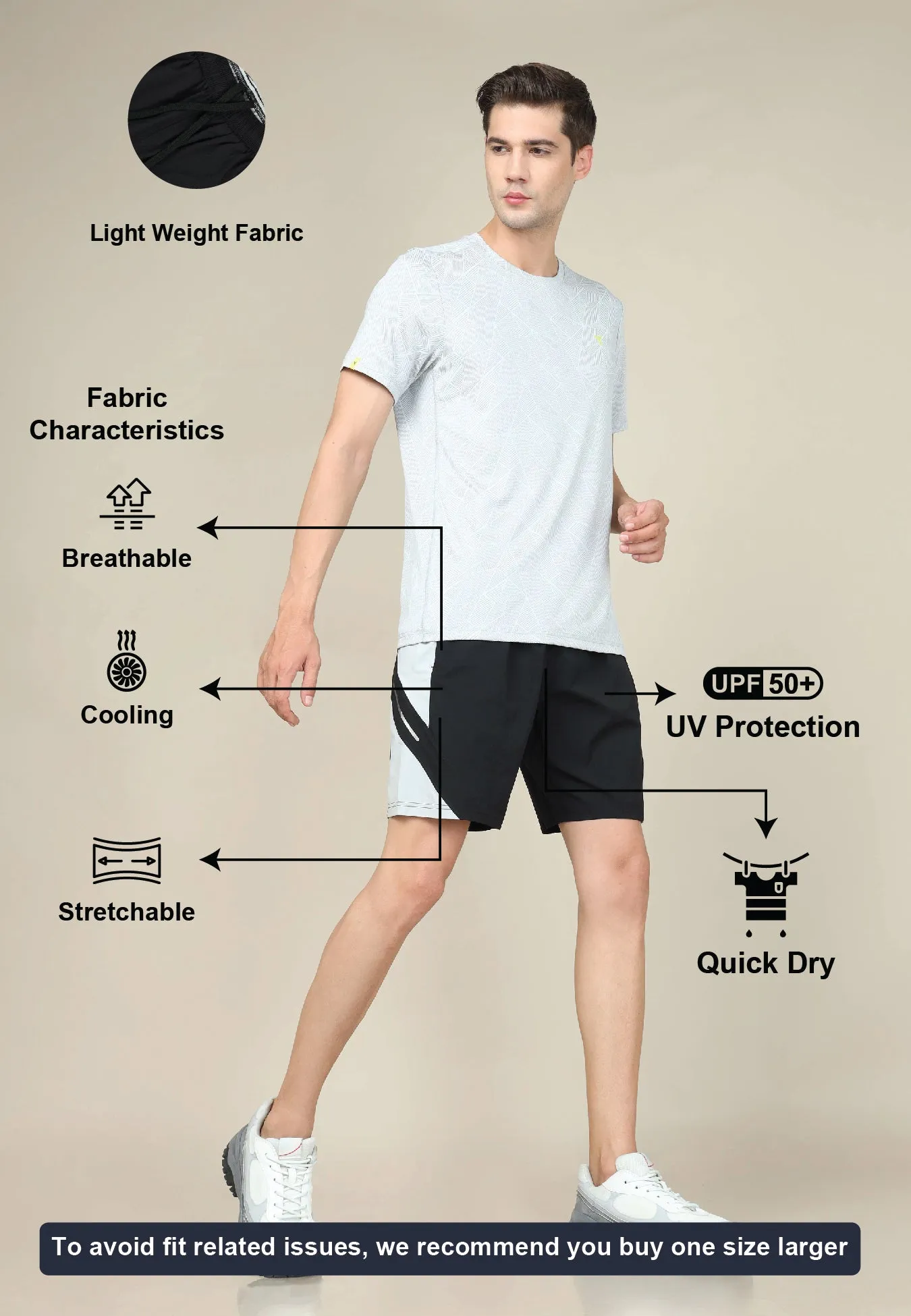 Men Colorblock Slim Fit Shorts with Lytra