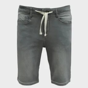 Men`s Grey Wash Denim Shorts