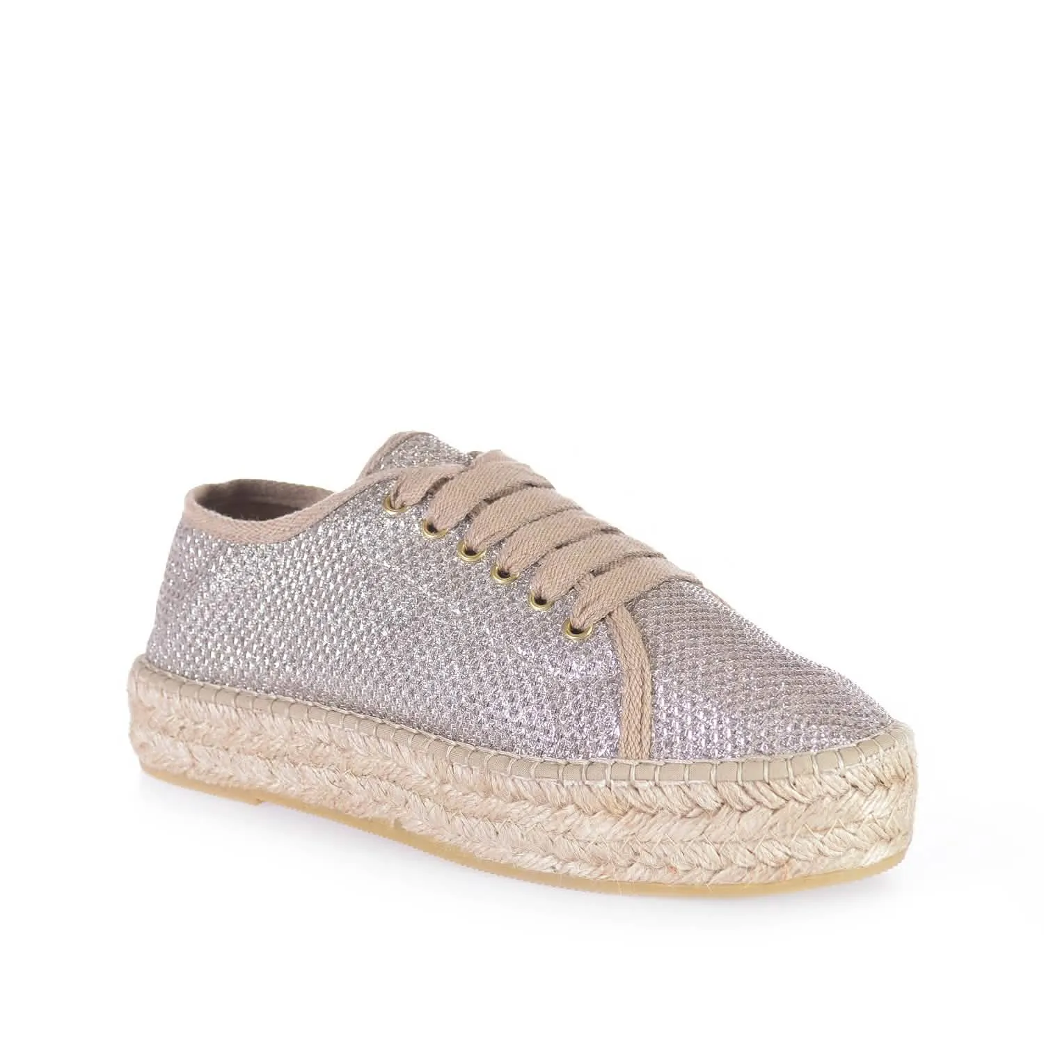 Metallic Cotton Espadrilles for Women - Fedra-S