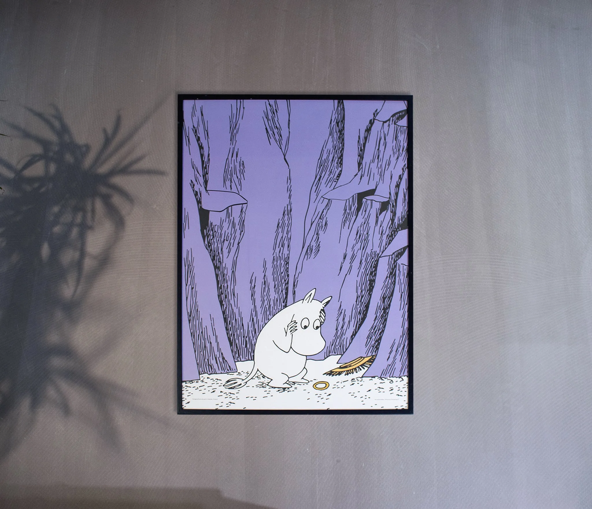 Moomintroll Ankle Ring Decorative Poster - Vibrant Purple, 50x70cm