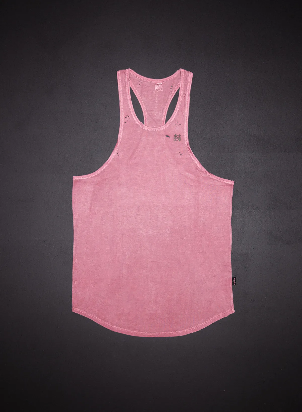 MOTO DISTRESSED STRINGER - RED