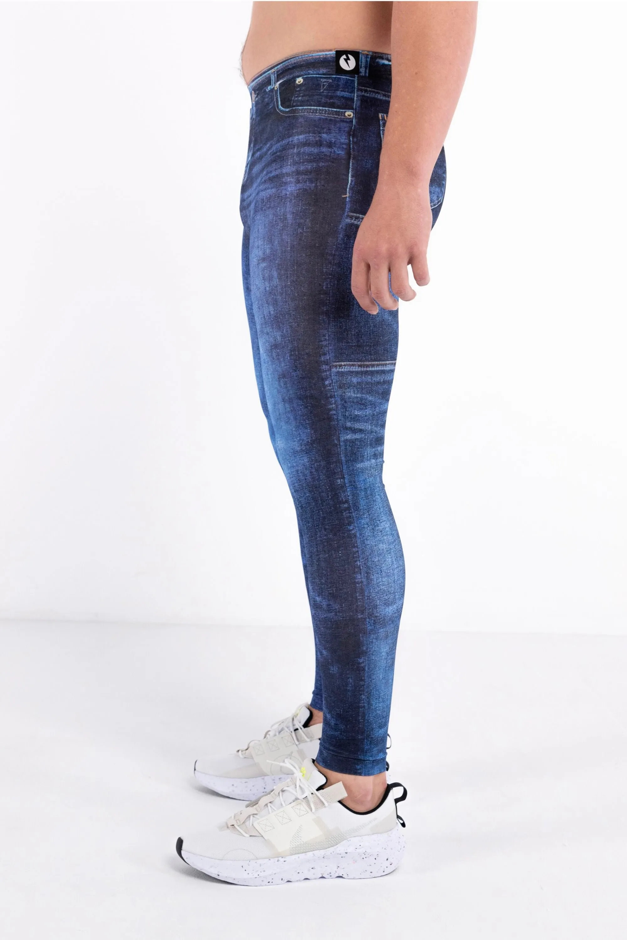 Navy Jean Noah Meggings