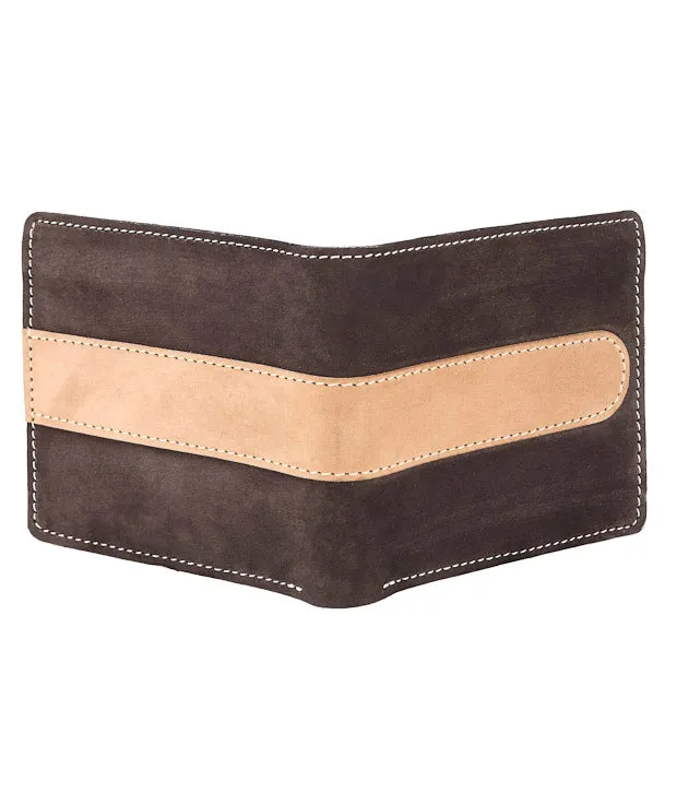 Nubuck Middle Rib Wallet For Men