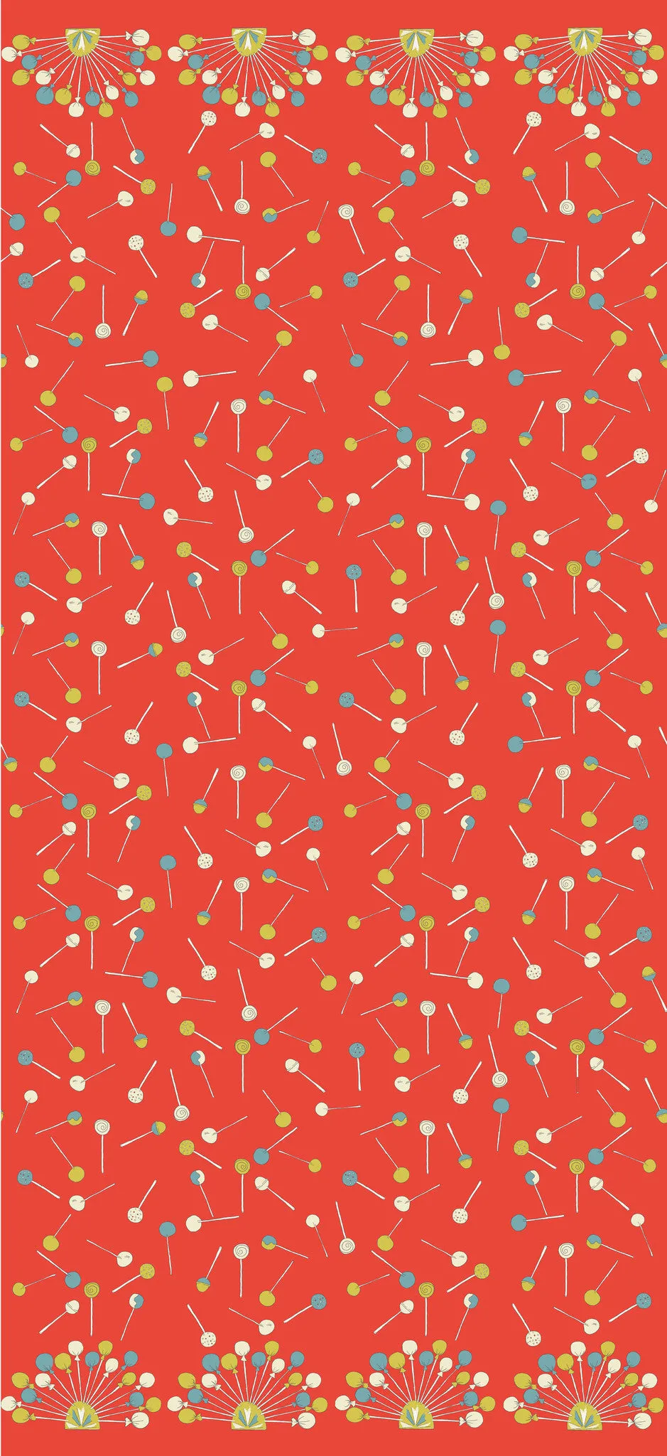 Orange Lollipop Fabric - Cotton