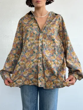 Organic Florals Cotton Shirt