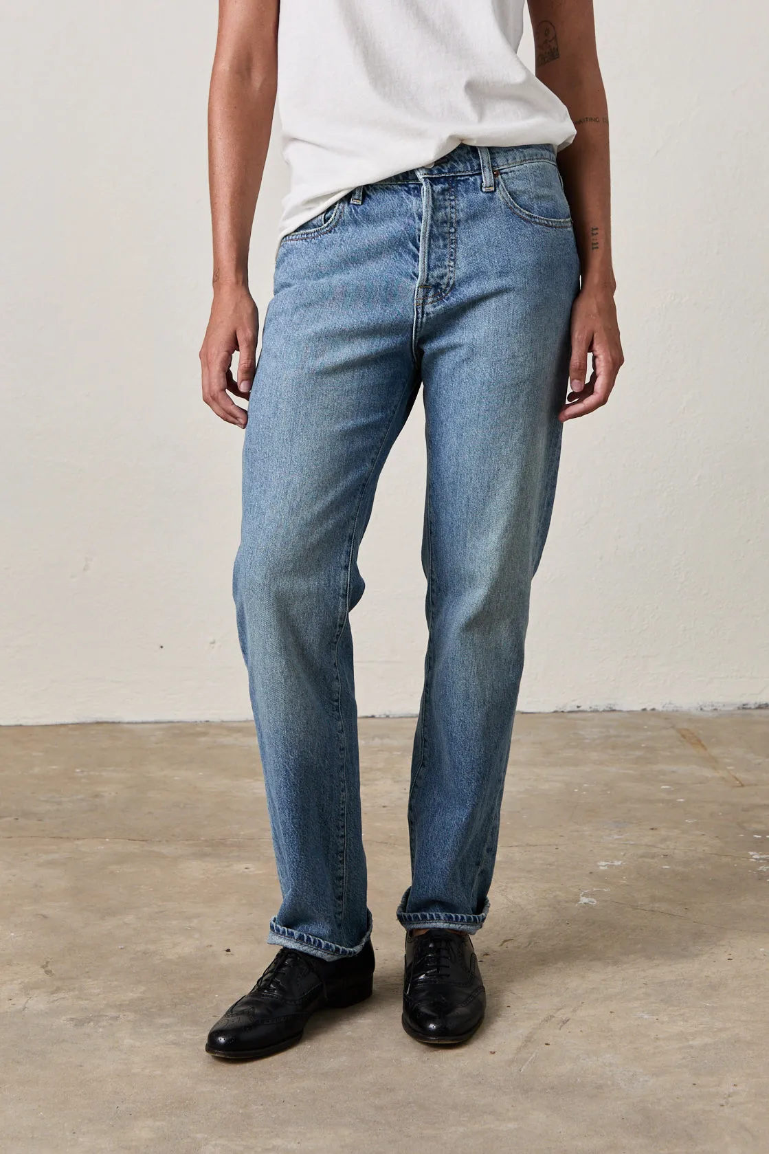 OWEN SLOUCHY STRAIGHT JEAN / OCEANSIDE