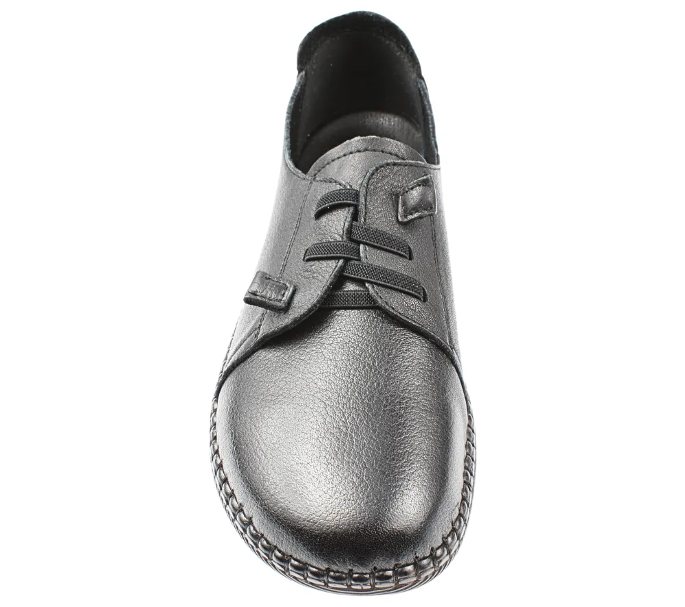 Pantofi casual, dama, FORMAZIONE, B33668 negru, piele naturala