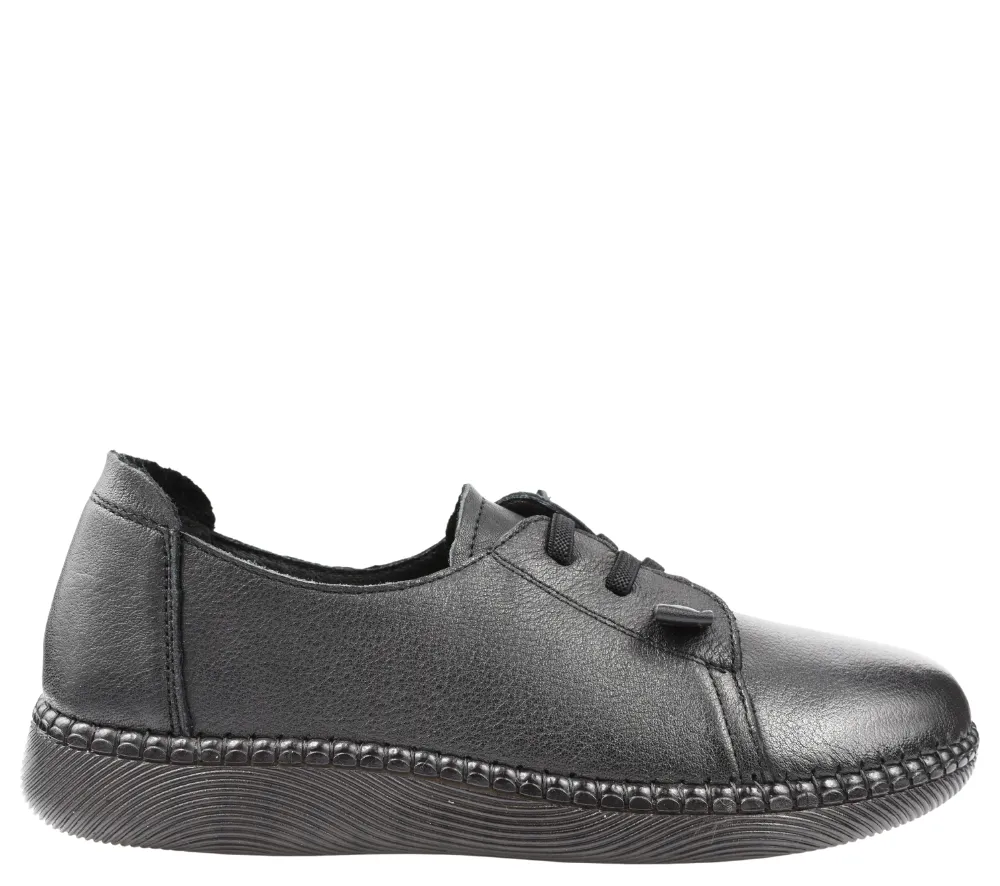 Pantofi casual, dama, FORMAZIONE, B33668 negru, piele naturala