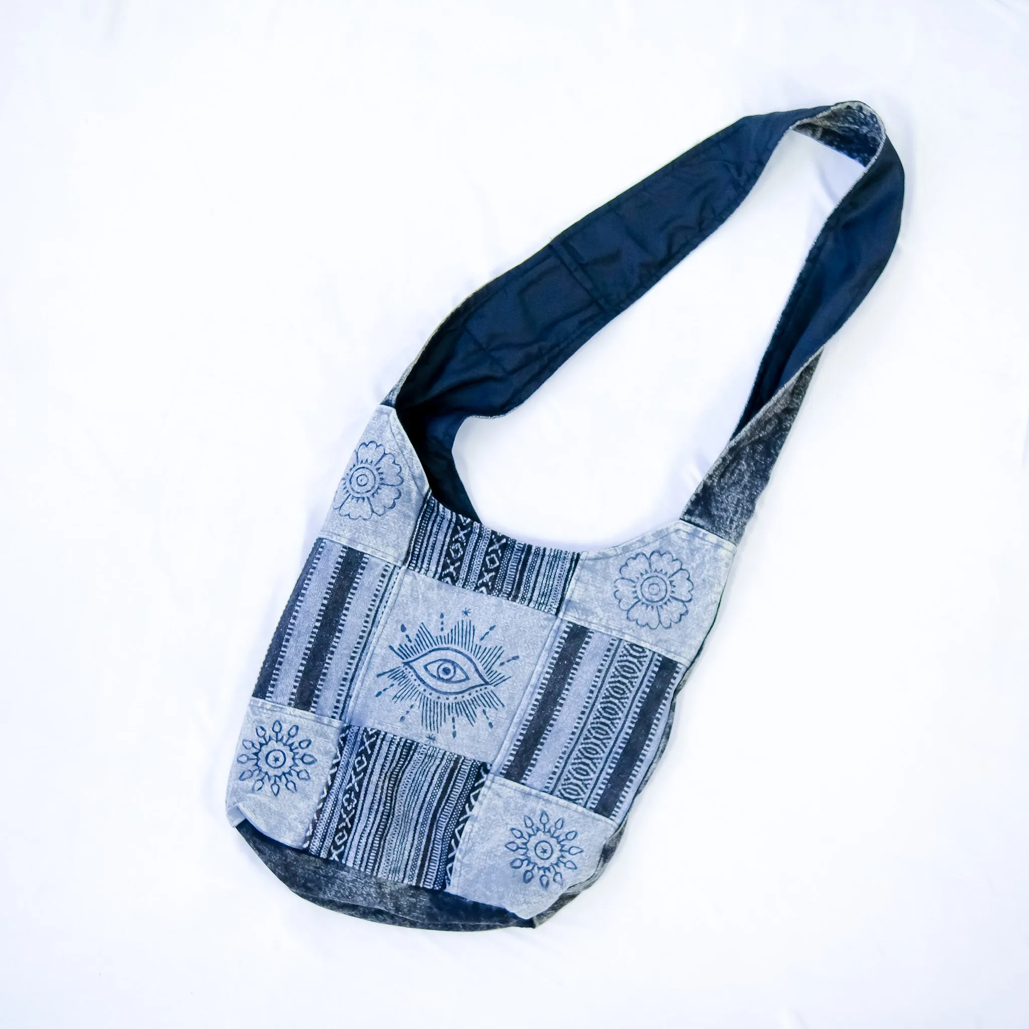 Patchwork Cotton Messenger Bag