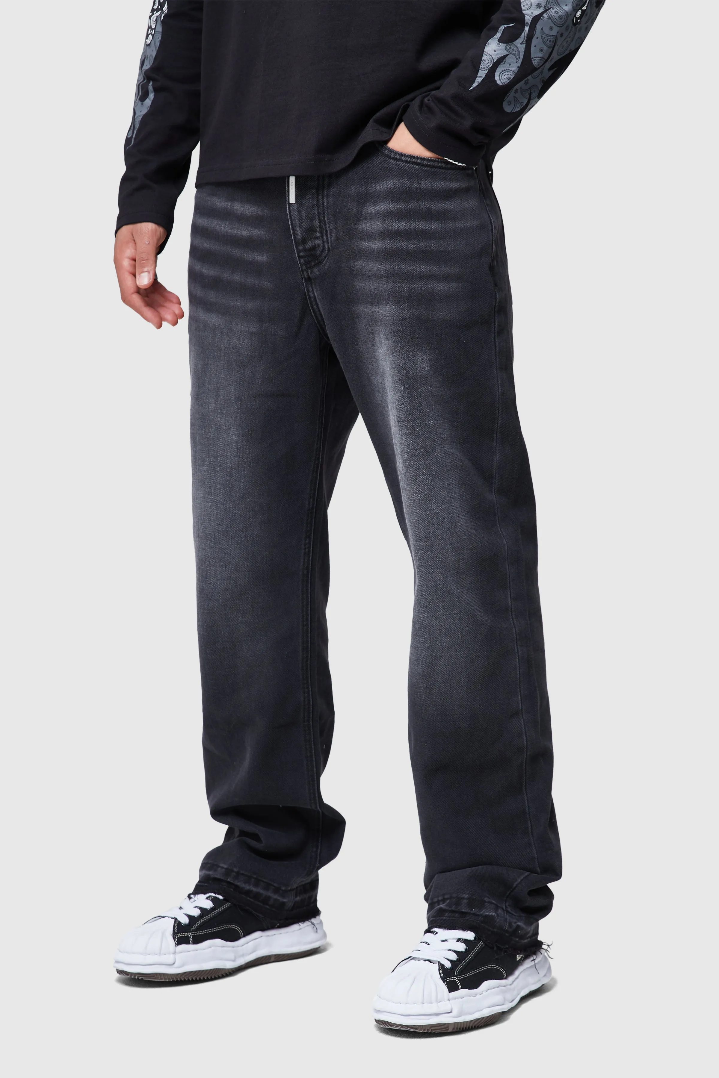 RIGID RELAXED JEAN - BLACK