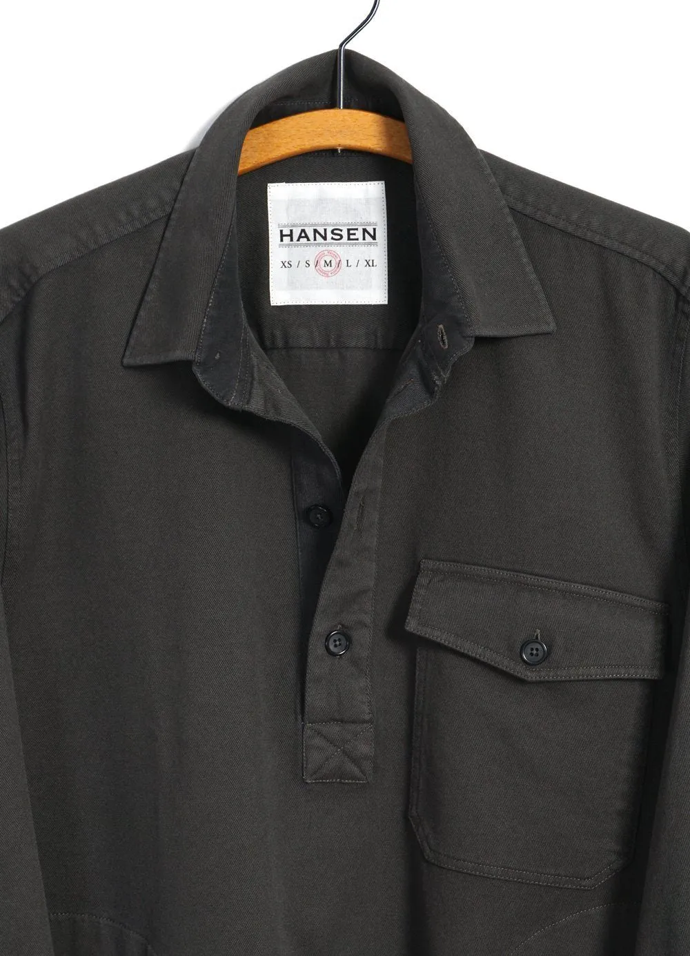 ROBERT | Casual Pull-on Shirt | Dark Forest