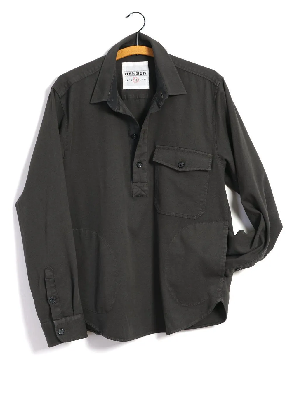 ROBERT | Casual Pull-on Shirt | Dark Forest