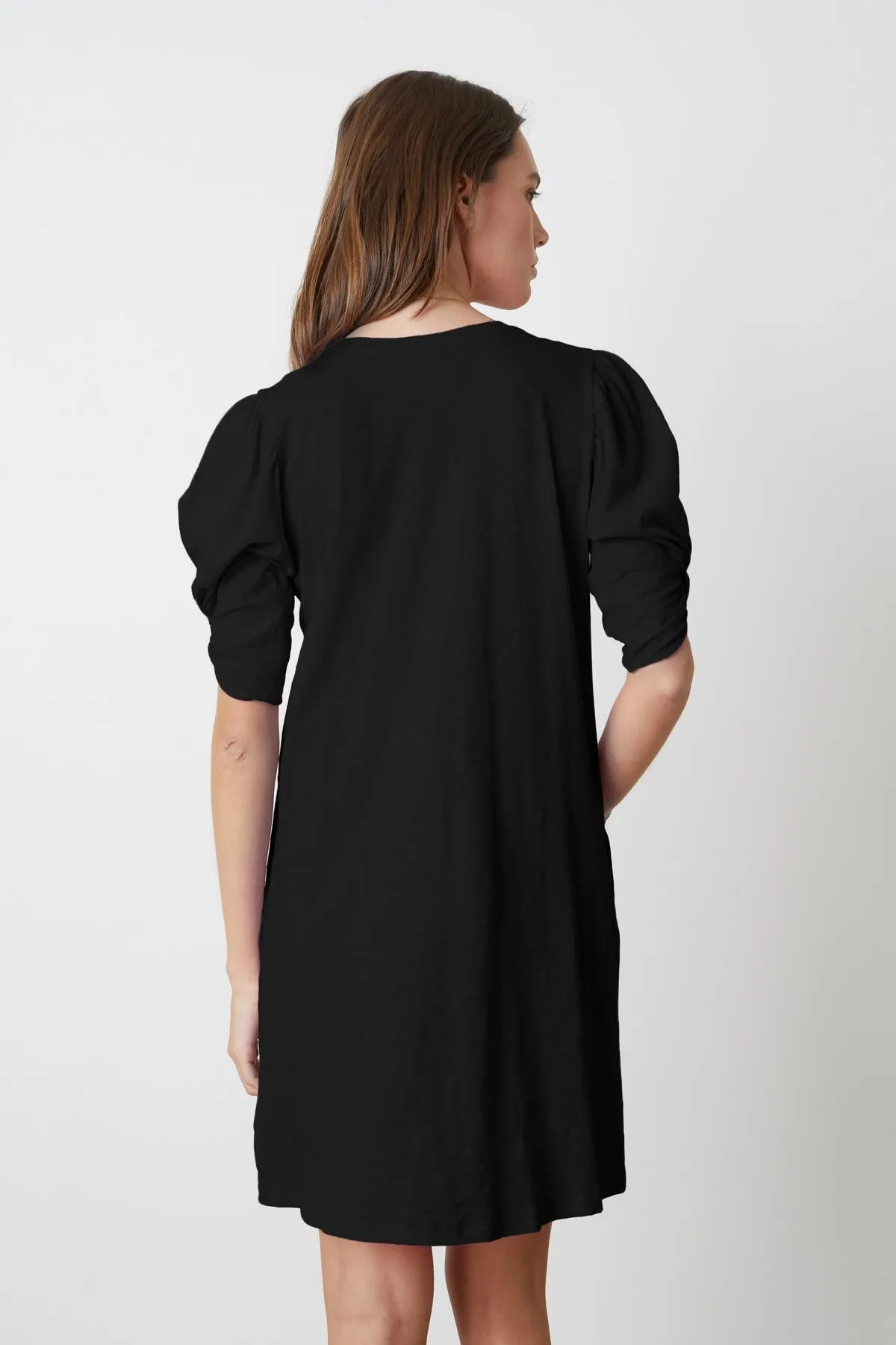 SARA COTTON SLUB DRESS