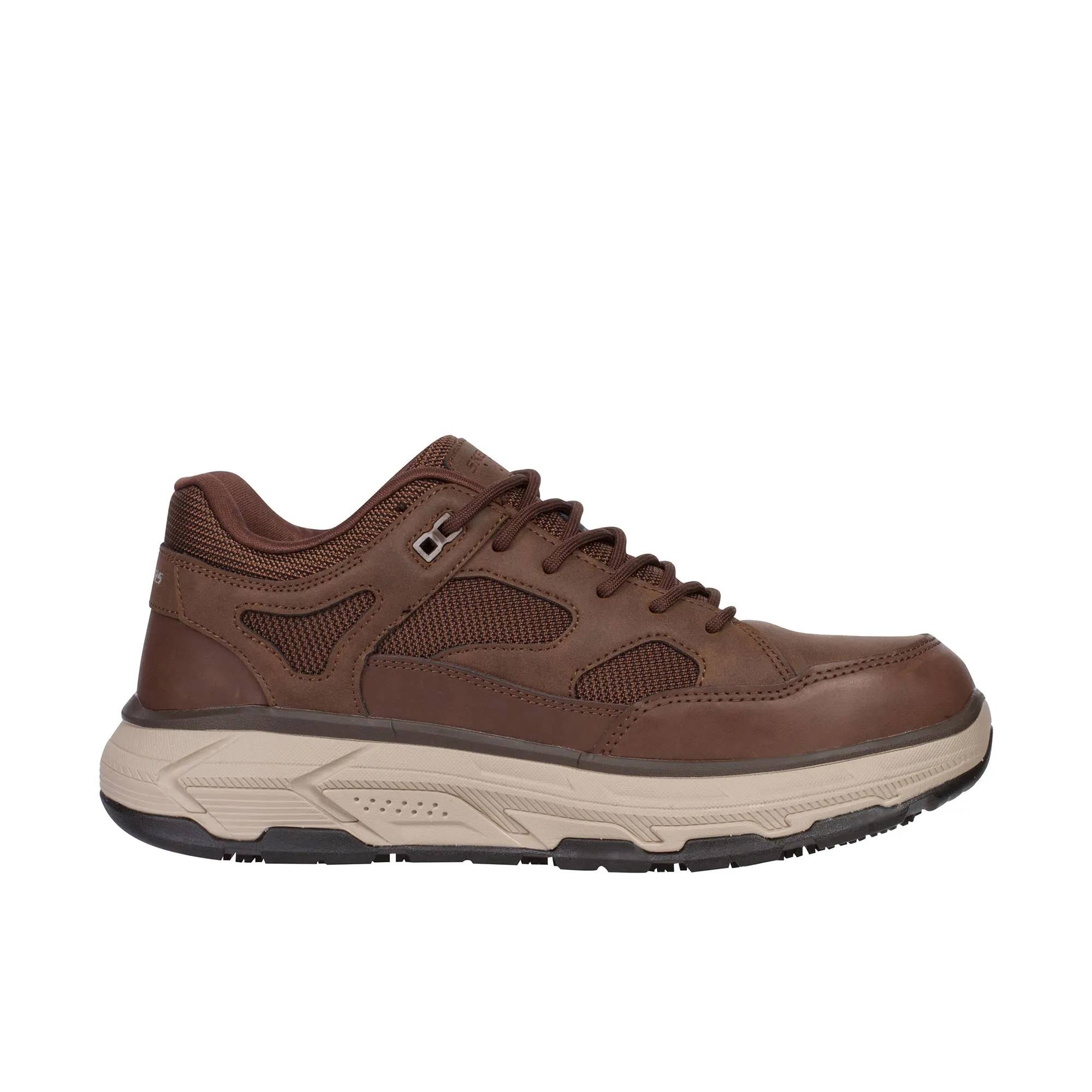 Skechers Max Stout Casual Hiker Steel Toe Brown