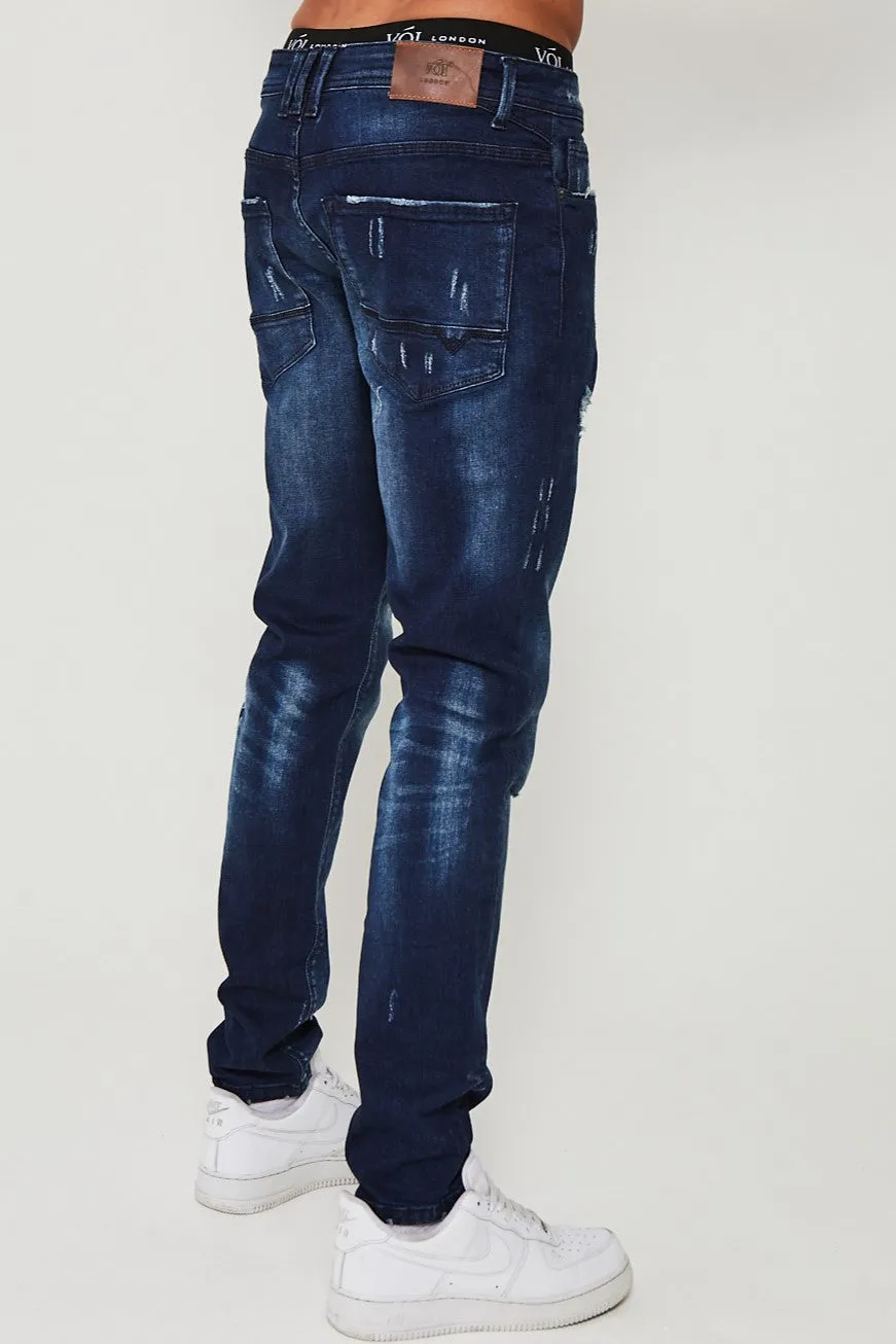 Stanmore Tapered Jean - Dark Blue