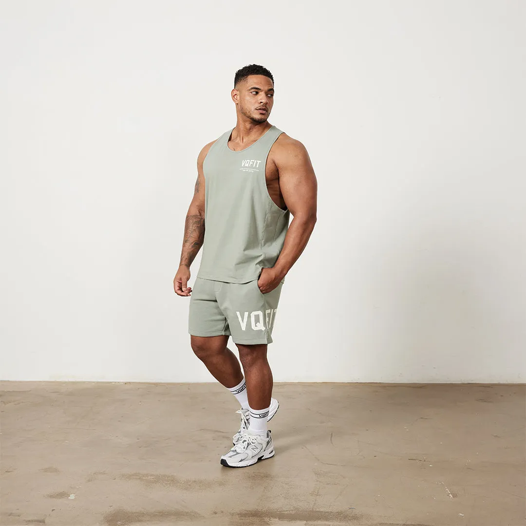 Vanquish VQFIT Distressed Print Desert Sage Tank