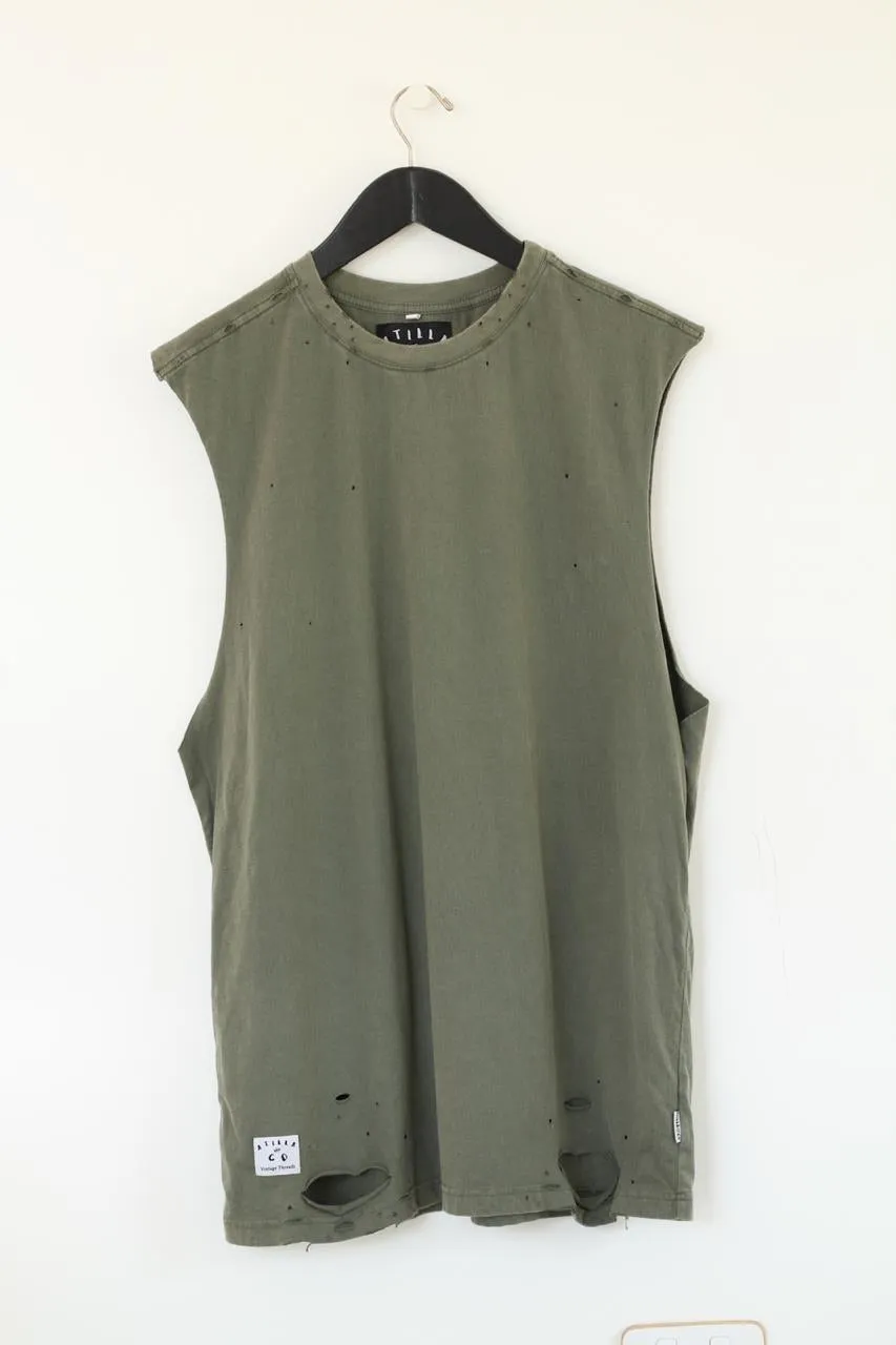 VINTAGE AXWELL TANK - DISTRESSED