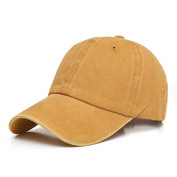 Washed Distressed Soft Top Baseball Cap 18178442C