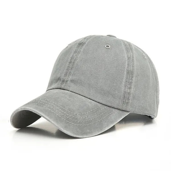 Washed Distressed Soft Top Baseball Cap 18178442C