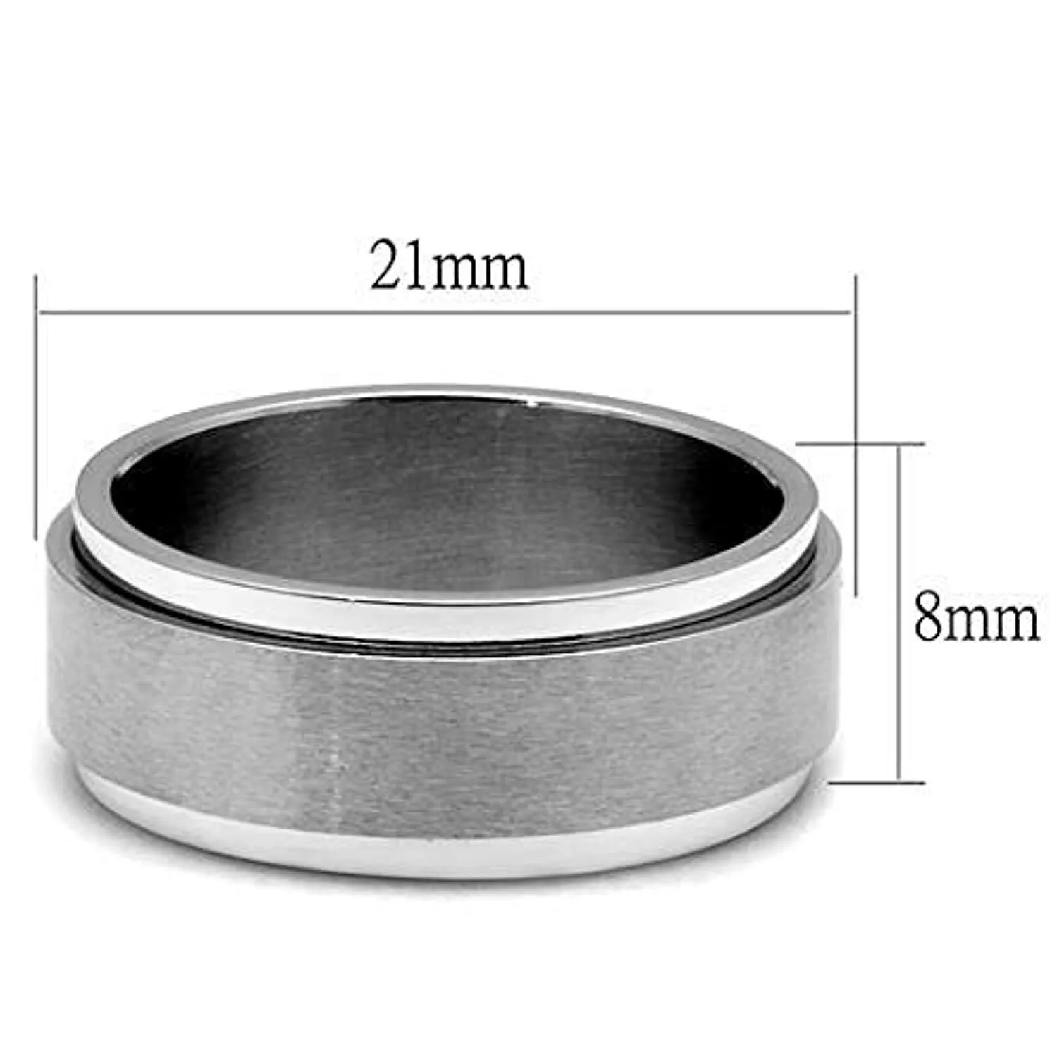 WildKlass Stainless Steel Ring High Polished Men