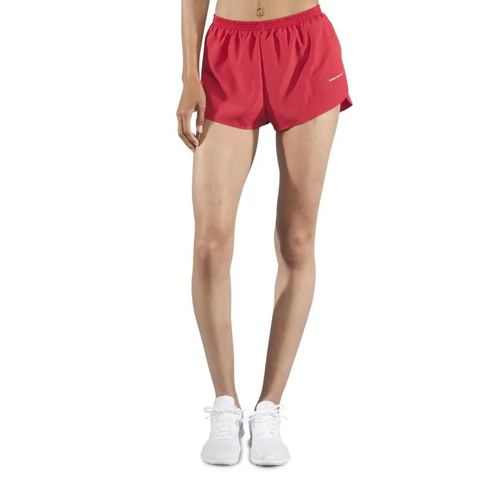 Women's 1" Elite Split Running Shorts- Red