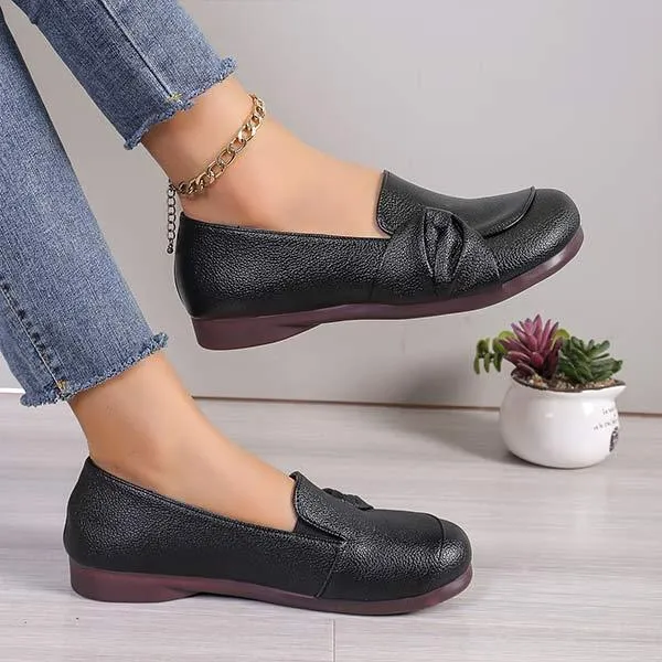 Women's Casual Round Toe Flat Loafers 37998094C